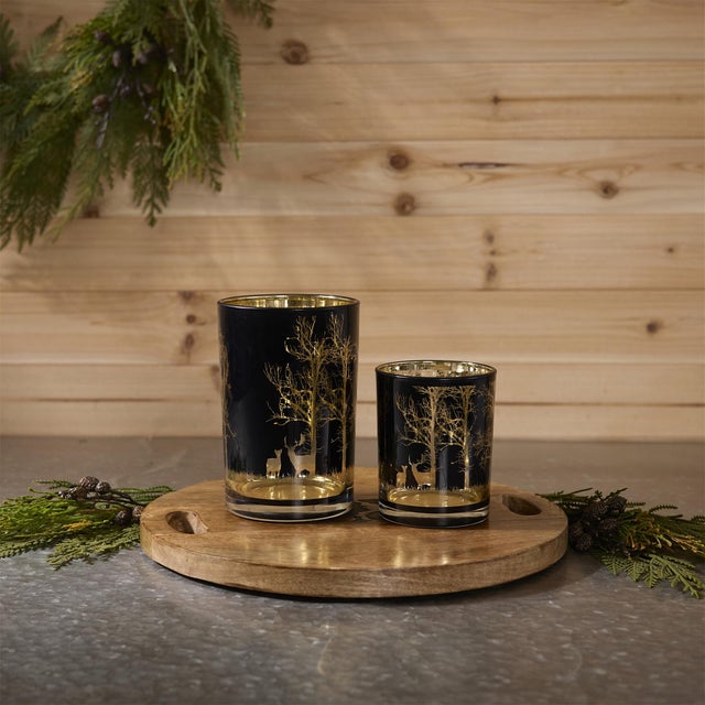 Contemporary Mossy Oak Deer Candle Holder (Set of 2) For Sale - Image 3 of 3