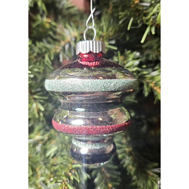 Set of 6 Assorted 1980's, Christopher Radko "Shiny Brite" Christmas Ornaments For Sale In Charlotte - Image 6 of 17