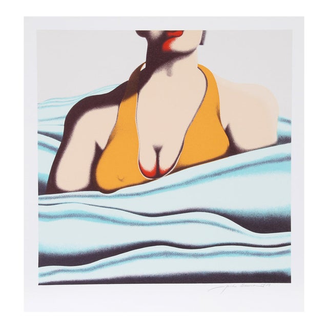 The Beach, 1979 Signed Screenprint by Jack Brusca For Sale