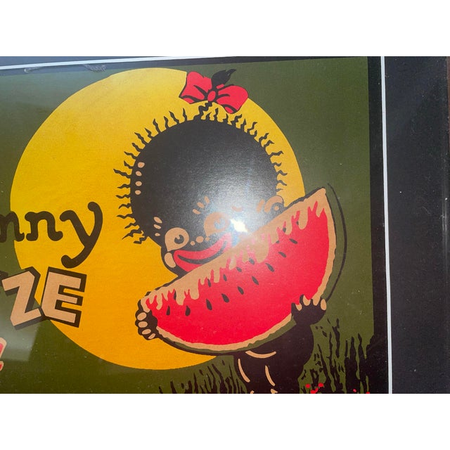 Handlers Ice Cream Antique Black Americana Sign 1922 Original Cardboard For Sale - Image 4 of 6