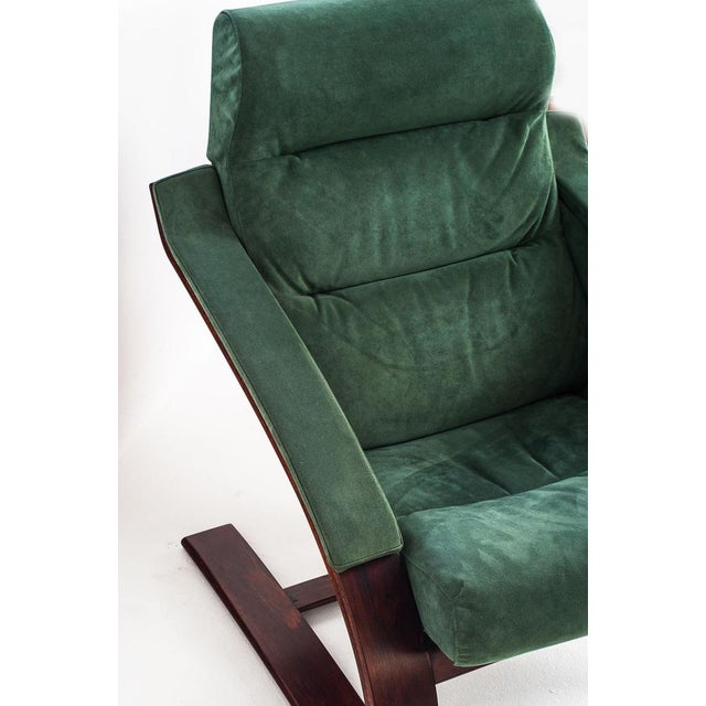Vintage Armchair in Alcantara by Åke Fribyter for Nelo Möbel, Sweden, 1990s For Sale - Image 11 of 12