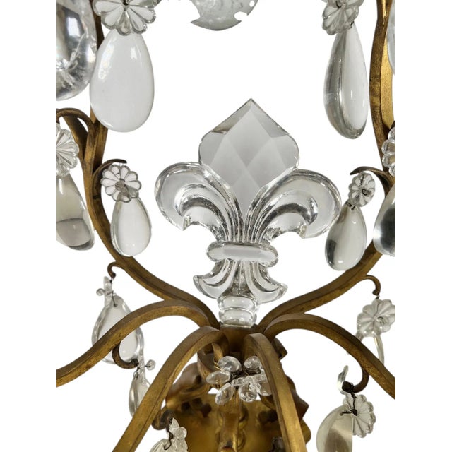 Late 19th Century French Rock Crystal Girandoles - A Pair For Sale In Dallas - Image 6 of 12
