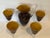 Vintage Tortoiseshell Art Glass Pitcher and 4 Glasses Set 5PC Leopard MCM Mint Stunning vintage mid-century modern 5-piece...
