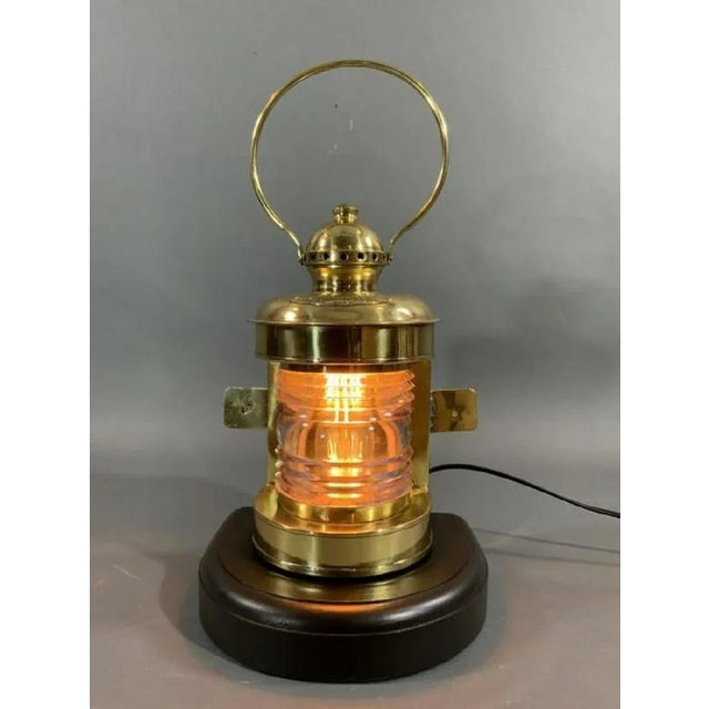 Early 20th Century Brass Bow Light from a Boat For Sale - Image 5 of 8