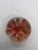 Mid 20th Century Vintage Round Paperweight With Orange Flower For Sale - Image 5 of 10