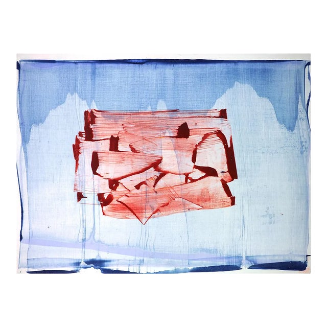 Contemporary Abstract Acrylic on Hahnemühle Paper Painting "Odds 3" by Emma Godebska For Sale