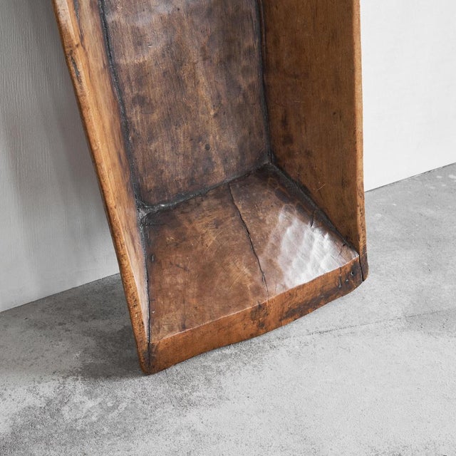 19th Century Wabi Sabi Hand Carved Wooden Bowl, 1890s For Sale - Image 9 of 12