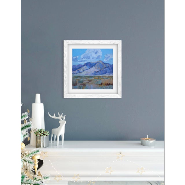 Textile Desertscapes — Desert Solitude Oil Painting For Sale - Image 7 of 12