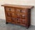 Baroque 19th Spanish Narrow Baroque Carved Walnut Tuscan Two Drawer Credenza or Buffet For Sale - Image 3 of 11