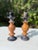 Blue Vintage Postmodern Carved Soapstone Candlesticks , a Pair For Sale - Image 8 of 11