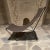 2000s Modern Studio Lounge Chair Brown Leather Sling Iron For Sale In San Diego - Image 6 of 12