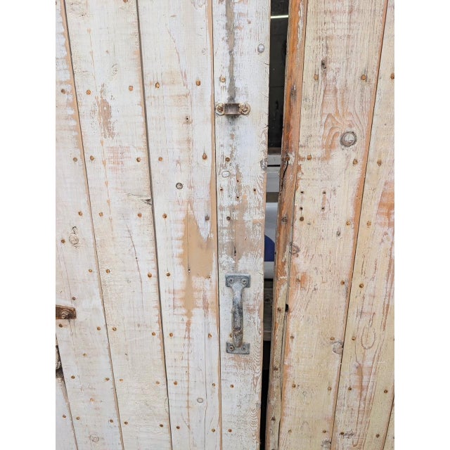 Early 20th Century Stunning Salvaged Barn Doors For Sale - Image 5 of 5