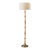 Adesso Eve Floor Lamp With Oak Wood Stand and White Shade New in Box For Sale