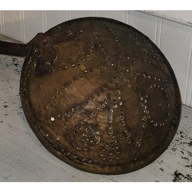 Metal 19thc Brass Skimming Ladle or Chest Nut Roaster For Sale - Image 7 of 8