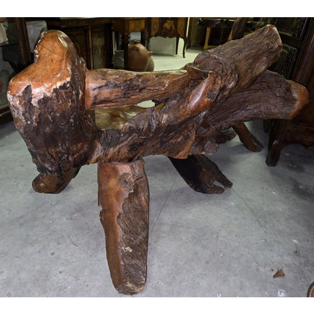 Wood Tree Root Armchair, 1940s For Sale - Image 7 of 9