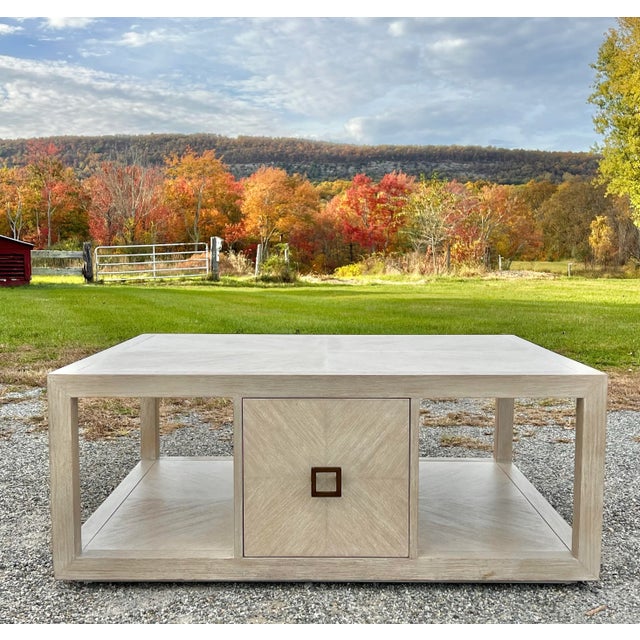 Clean modern lines define this coffee table from the Artistica Home collection by Lexington furniture. Beautiful driftwood...