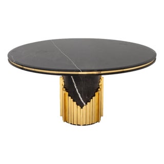 Luxxu "Littus" Black Marble Dining Table For Sale