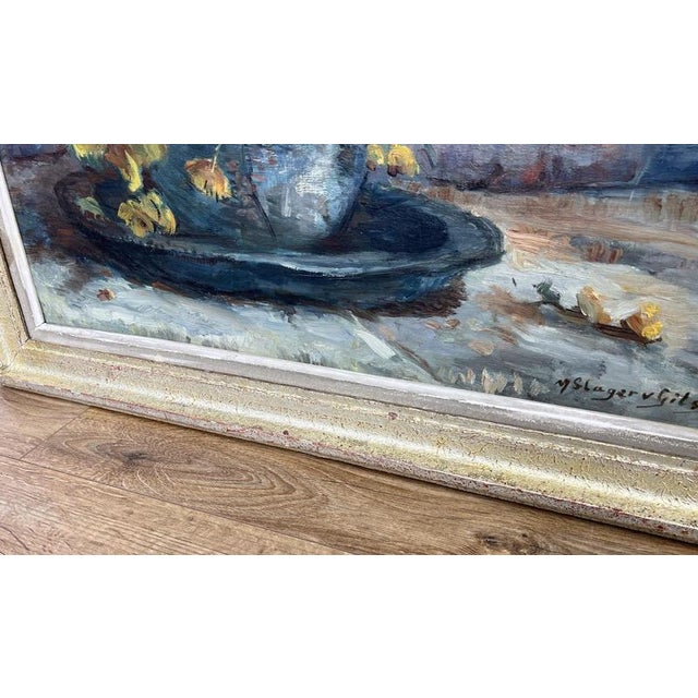 French Artist, Floral Still Life, Oil Painting, Framed For Sale - Image 11 of 14