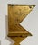 Early 20th Century Mexican Art Abstract Brutalist Gilt Steel Geometric Sculpture Mathias Goeritz For Sale - Image 5 of 14