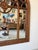 Wood Large John Richard Hand-Carved Walnut Arched Wall Mirror With Ornate Garland Motif For Sale - Image 7 of 12