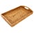 Artifacts Rattan Rectangular Serving Tray with High Handles in Honey Brown - 21" For Sale - Image 10 of 10