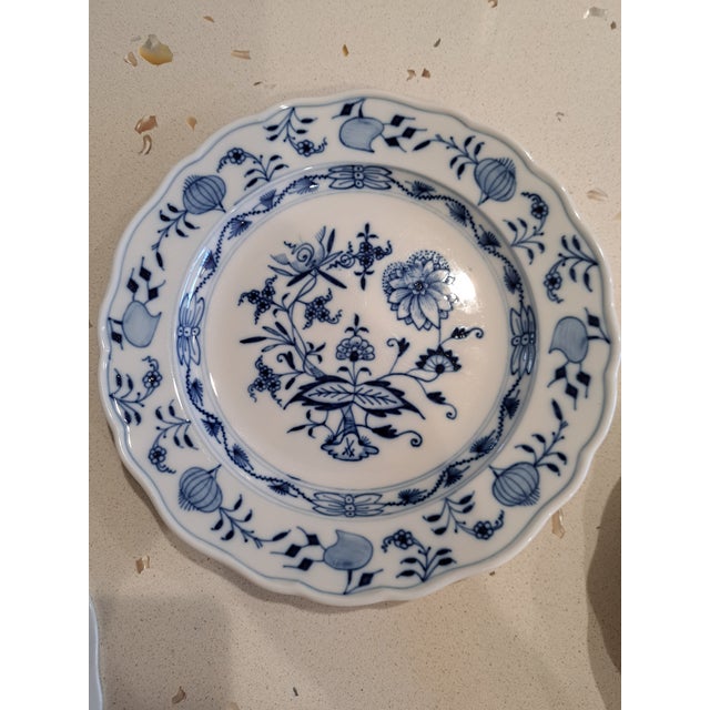 Ceramic Early 1900's Meissen Salad Plates - Set of 6 For Sale - Image 7 of 16
