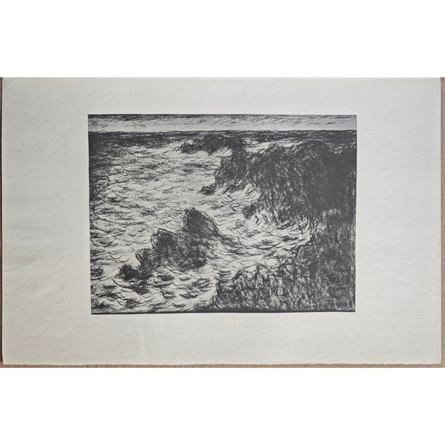 After Claude Monet, The Sea at Belle-Isle, 1918, Lithograph For Sale - Image 3 of 11