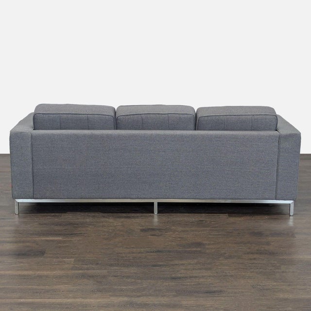 2000 - 2009 Gus Modern Jay Gray Fabric Sectional Sofa With Left Chaise For Sale - Image 5 of 9
