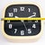Glass Bino Quartz Wall Clock, 1980s For Sale - Image 7 of 10
