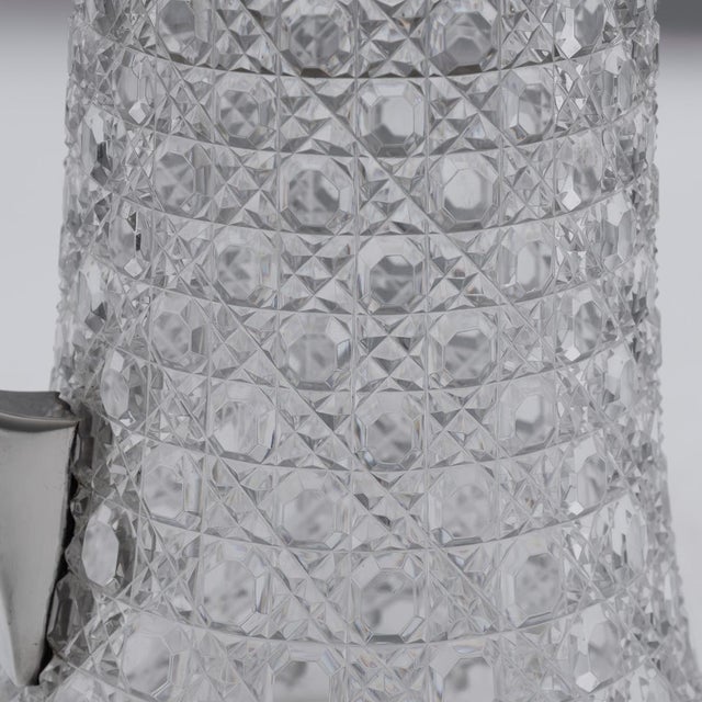Antique Victorian Silver and Cut Glass Claret Jug, 1896 For Sale - Image 15 of 18