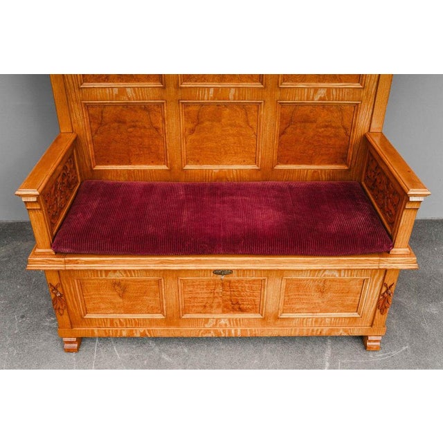 Antique Chest Bench in Ash Wood, 1900s For Sale - Image 15 of 18