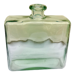 Vintage Green Glass Decanter