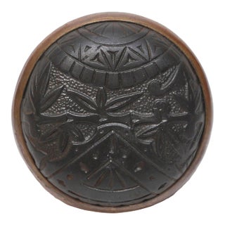 Antique Cast Iron Asymmetrical Vernacular Door Knob For Sale