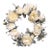 English White Roses & Sage Door Wreath 17" Flower Elegant Summer Spring Gorgeous For Sale