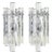 German Crystal Rod Sconces by Kinkeldey, 1970s, Set of 2 For Sale