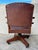 Midcentury Modern 1940s Leather Vintage Swivel Office or Library Desk Chair For Sale - Image 4 of 8