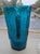 Vintage Peacock Blue Crackle Glass Pitcher For Sale In New York - Image 6 of 6