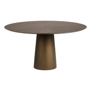 Bronze Fungo 1600 Round Table with Concrete Frame by Disain1971 For Sale