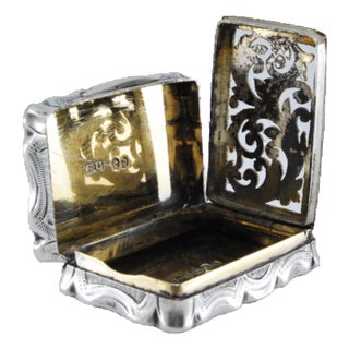 Vinaigrette Box in Gold and Paw For Sale