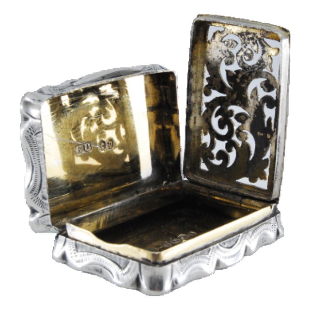 Vinaigrette Box in Gold and Paw For Sale