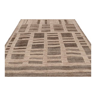 Rug & Kilim’s Moroccan Style Rug in Beige-Brown with Geometric Patterns - 9x12 For Sale