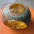 Late 20th Century 20th C. Super Heavy Hiroshi Yamano Signed Glass Sphere Sculpture With Silver & Copper Plating Fish Motif 6"x5"x 4.5"h - Might Missing the Fish For Sale - Image 5 of 13