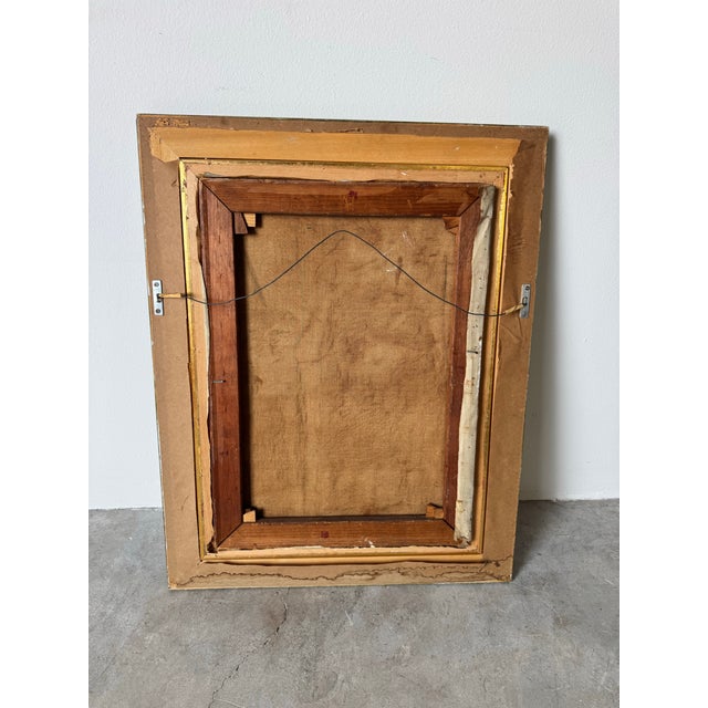 1960s Vintage Nude Woman Sitting – Oil on Canvas Painting, Framed For Sale - Image 11 of 11