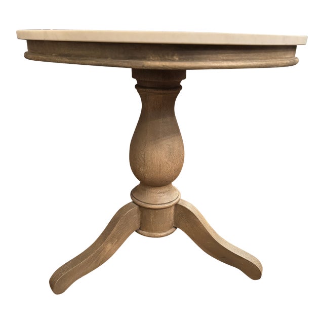 Pottery Barn Alexandra Marble End Table For Sale