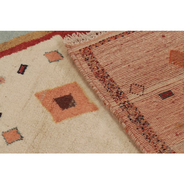 Cream Vintage Gabbeh Tribal Rug With Medallion by Rug & Kilim, Afghanistan, 1950-1959 For Sale - Image 8 of 10