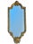 Mid-Century Petite Italian Florentine Giltwood Rococo Wall Mirror For Sale
