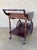 Vintage Wood Tea & Bar Cart with Drop-Leaf Sides and Bottle Holder, 1940s For Sale - Image 6 of 10