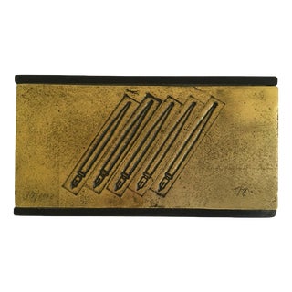 Tino Stefanoni, Pop Art Multiple: Pens, Late 20th Century, Bronze For Sale