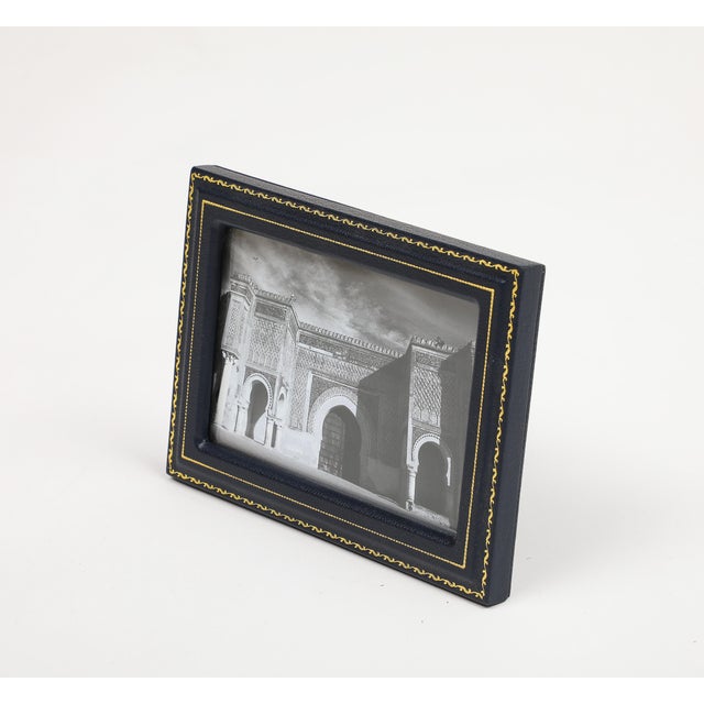 Vintage Smythson of Bond Street English Leather Picture Frame For Sale - Image 9 of 10
