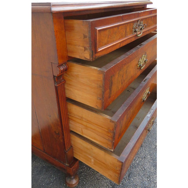 Wood Early 1800s Burlwood Low Dresser 6231 For Sale - Image 7 of 18